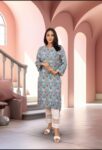 Viscose Kurti For Women – Blue